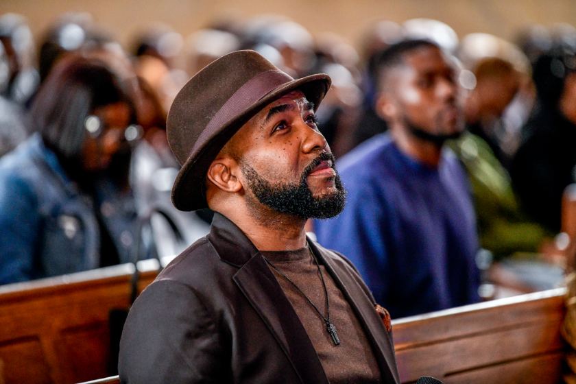 Banky W in the congregation at a previous Influence
